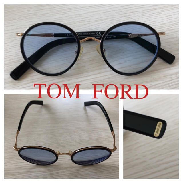 TOM FORD トムフォード TF5338 065 ブラック 丸メガネ 上質で快適 6000