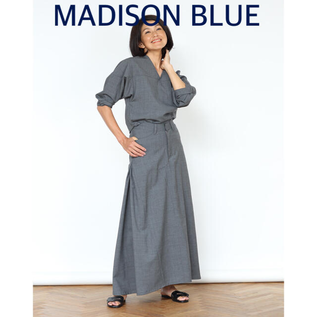 【MADISON BLUEマディソンブルー】トロピカルウールフレアスカート | フリマアプリ ラクマ