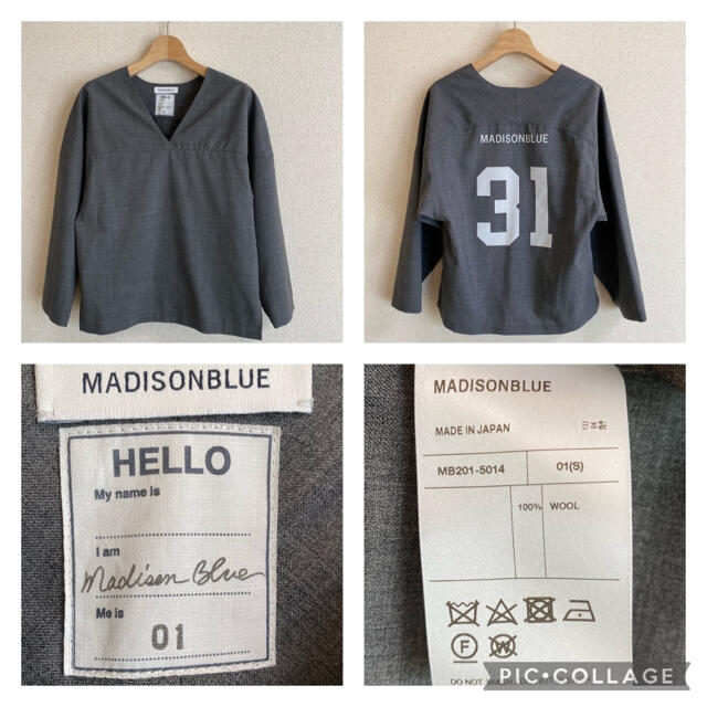 MADISONBLUE - 【MADISONBLUE】FOOTBALL PO W TROPICAL/GRAYの通販 by