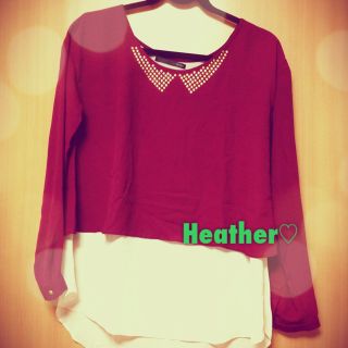 ヘザー(heather)のHeatherのトップス♡(カットソー(長袖/七分))