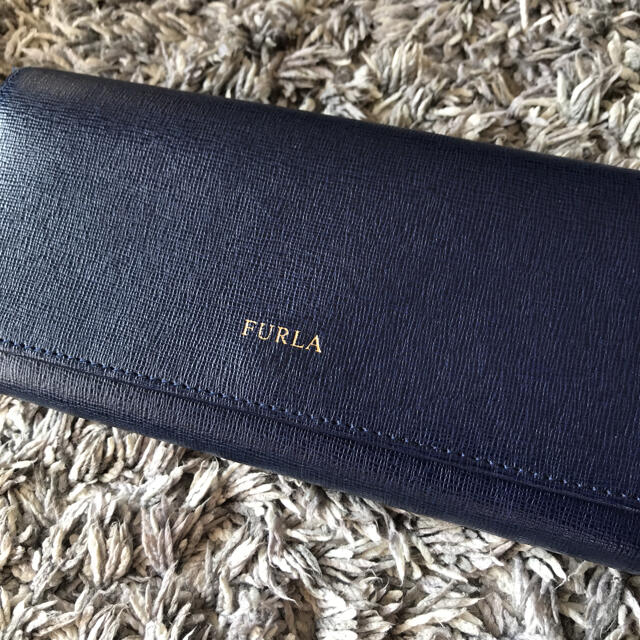 FURLA 長財布 ネイビー-