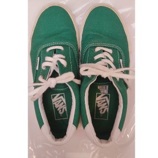 ヴァンズ(VANS)のVANS　22.5センチ　グリーン(スニーカー)