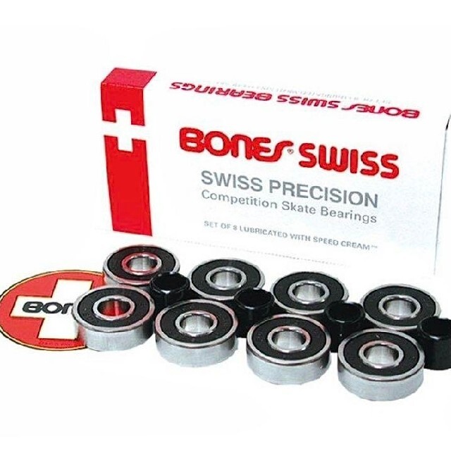 【値下げ中】BONES SWISS ボーンズスイス スケートボード ベアリング スポーツ/アウトドアのスポーツ/アウトドア その他(スケートボード)の商品写真