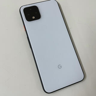 グーグルピクセル(Google Pixel)のPixel4 64GB SIMフリー ホワイト 中古 スピーカー故障(スマートフォン本体)