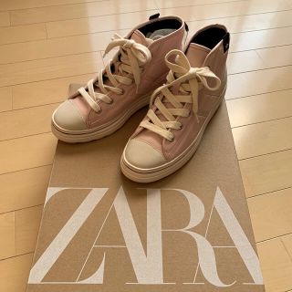 ザラ(ZARA)のトラックソールハイカットスニーカー　ZARA(スニーカー)