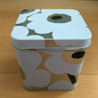 マリメッコ(marimekko)のマリメッコ　ウニッコ柄　ブリキ缶(小物入れ)