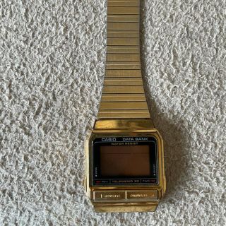 カシオ(CASIO)のジャンク品☆カシオデータバンク☆ゴールド(腕時計)