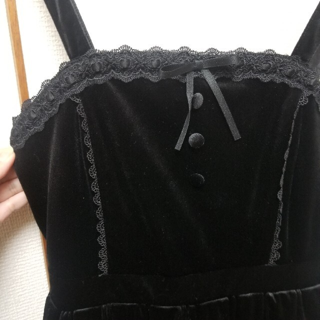 axes femme - ♡mami-0313様専用♡ベロアジャンパースカート ワインの