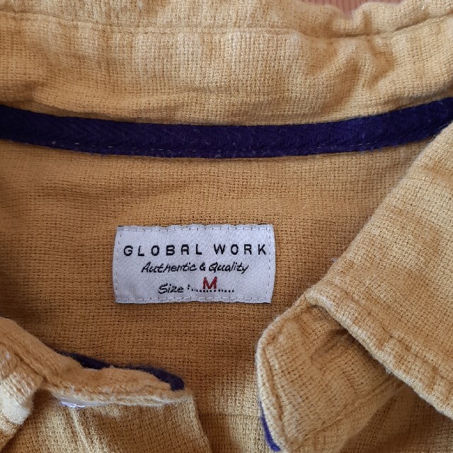 GLOBAL WORK(グローバルワーク)の【GLOBAL WORK】7分袖シャツ【Mサイズ】 メンズのトップス(シャツ)の商品写真