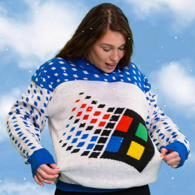 Microsoft windows セーター　マイクロソフト