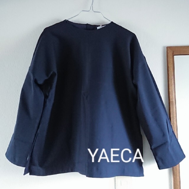 YAECA CONTEMPO ジャージ素材ボートネックシャツ