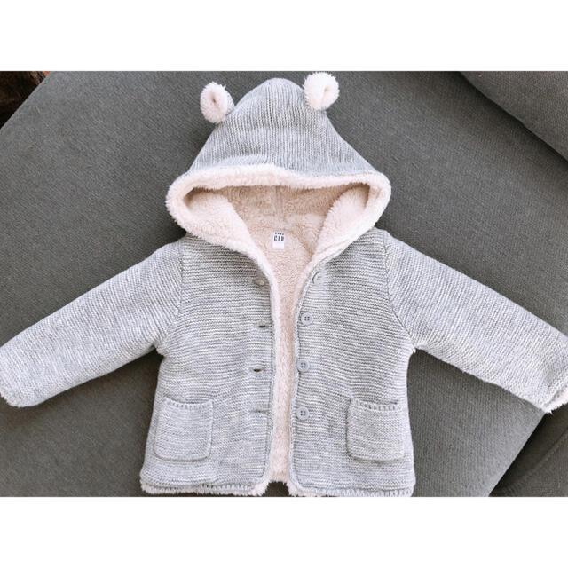 babyGAP(ベビーギャップ)のベビーギャップ　クマみみアウター キッズ/ベビー/マタニティのベビー服(~85cm)(ジャケット/コート)の商品写真