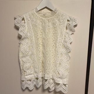 ナチュラルクチュール(natural couture)のレースブラウス(シャツ/ブラウス(半袖/袖なし))