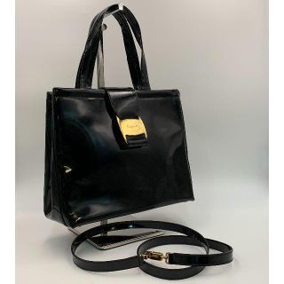 サルヴァトーレフェラガモ(Salvatore Ferragamo)の美品.フェラガモ.２WAY.バッグ.AQ21.8252.中古.送料無料(ハンドバッグ)