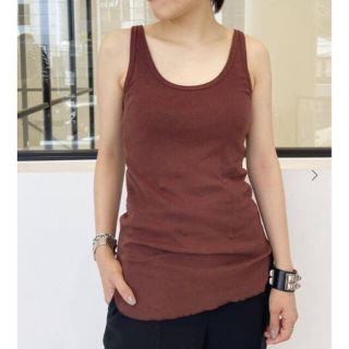 アパルトモンドゥーズィエムクラス(L'Appartement DEUXIEME CLASSE)のL'Appartement GOOD GRIEF TANK TOP ボルドーのみ(タンクトップ)