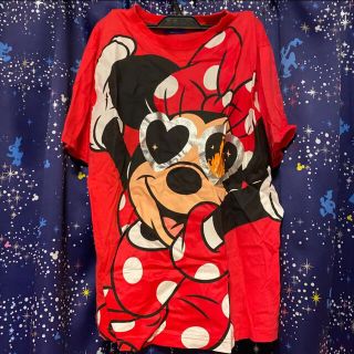 ディズニー(Disney)のディズニー ミニー総柄 Tシャツ(Tシャツ(半袖/袖なし))