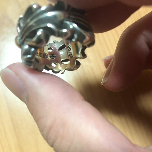 Chrome Hearts(クロムハーツ)のchrome hearts クロムハーツ　ダブルフローラルクロス　リング　12号 メンズのアクセサリー(リング(指輪))の商品写真