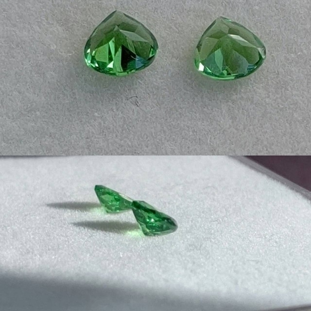 キラキラ☆ツァボライト　セット　合計0.44ct 2