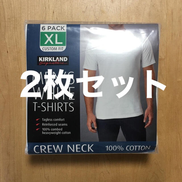 コストコ(コストコ)の【送料込み】カークランド メンズクルーネックTシャツ XLサイズ [2枚セット] メンズのトップス(Tシャツ/カットソー(半袖/袖なし))の商品写真