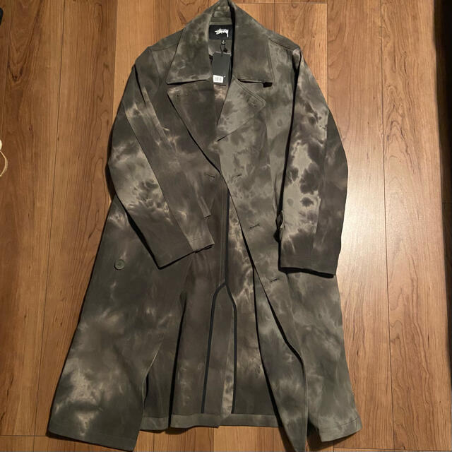 STUSSY DYED TRENCH COAT 2