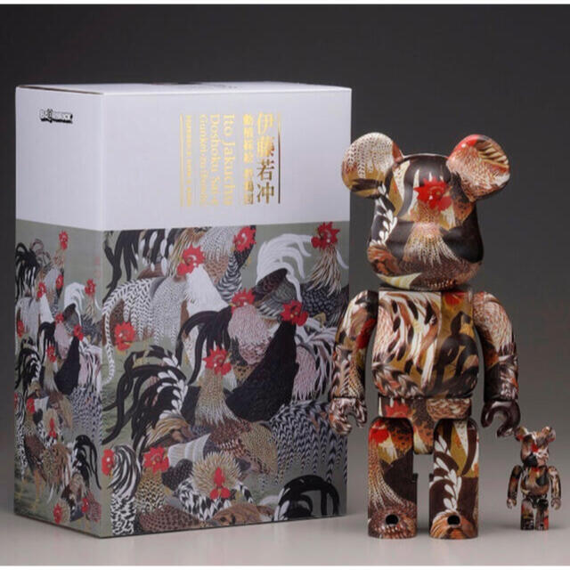 BE@RBRICK 伊藤若冲「群鶏図」100% ＆ 400%本体ABS