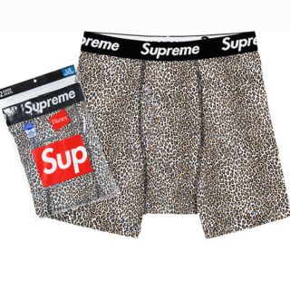 シュプリーム(Supreme)の【花道様専用】　supreme hanes パンツ ヒョウ柄 19ss(ボクサーパンツ)