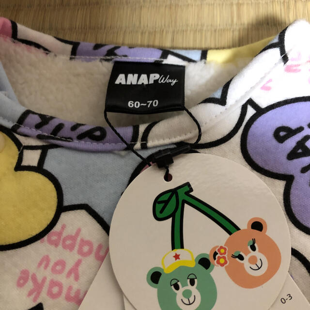 ANAP Kids(アナップキッズ)のアナップベビー　カバーオール未使用 キッズ/ベビー/マタニティのベビー服(~85cm)(カバーオール)の商品写真