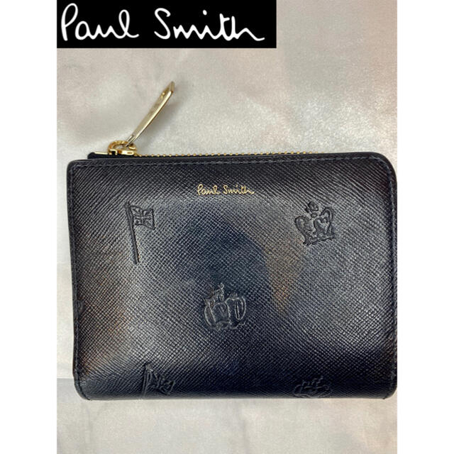 Paul Smith(ポールスミス)の【PAUL SMITH】ポールスミス　美品　二つ折り　財布　ポールドローイング レディースのファッション小物(財布)の商品写真