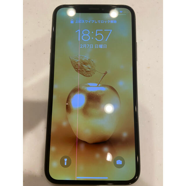 【美品】Apple iPhone X 64G(スペースグレイ)