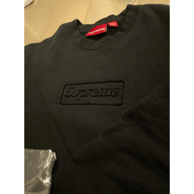 supreme cutout logo crewneck box logoボックスロゴ