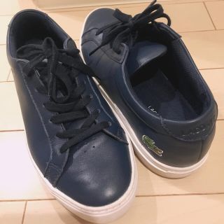 ラコステ(LACOSTE)のLACOSTE レザースニーカー23.5cm(スニーカー)