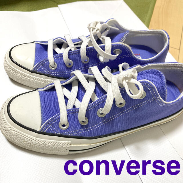 CONVERSE(コンバース)のconverse 紫　23㎝ レディースの靴/シューズ(スニーカー)の商品写真