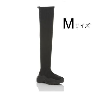 イエローブーツ(Yellow boots)の【SALE 様専用】YELLO ロング スニーカーブーツ  黒(ブーツ)