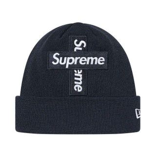 シュプリーム(Supreme)の【さり様専用】Supreme Cross Box Logo Beanie Nav(ニット帽/ビーニー)