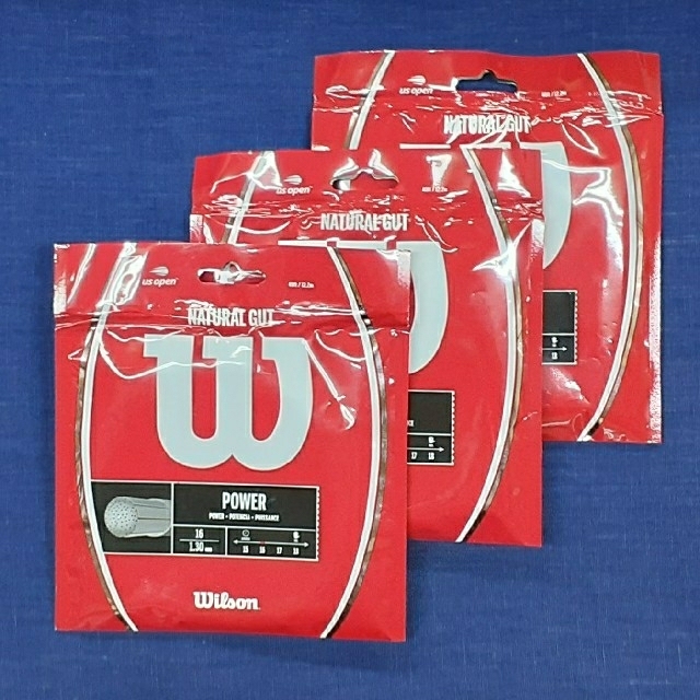 ウイルソン ナチュラルガット 16 Wilson NATURAL GUT 3張り www