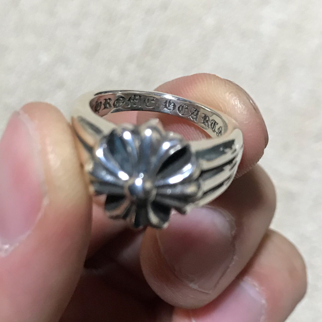 Chrome Hearts(クロムハーツ)の正規品 クロムハーツCHプラスリング 16号 メンズのアクセサリー(リング(指輪))の商品写真