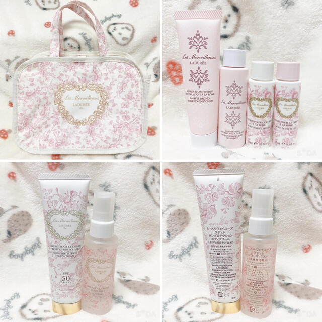 LADUREE(ラデュレ)のラデュレ ローズトラベル限定キット コスメ/美容のキット/セット(サンプル/トライアルキット)の商品写真