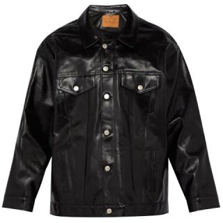 ラフシモンズ(RAF SIMONS)のmartine rose over size leather jacket(レザージャケット)