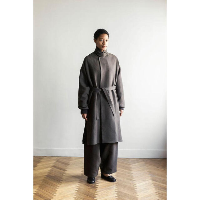 19AW Yantor Cotton Linen Wool Coat