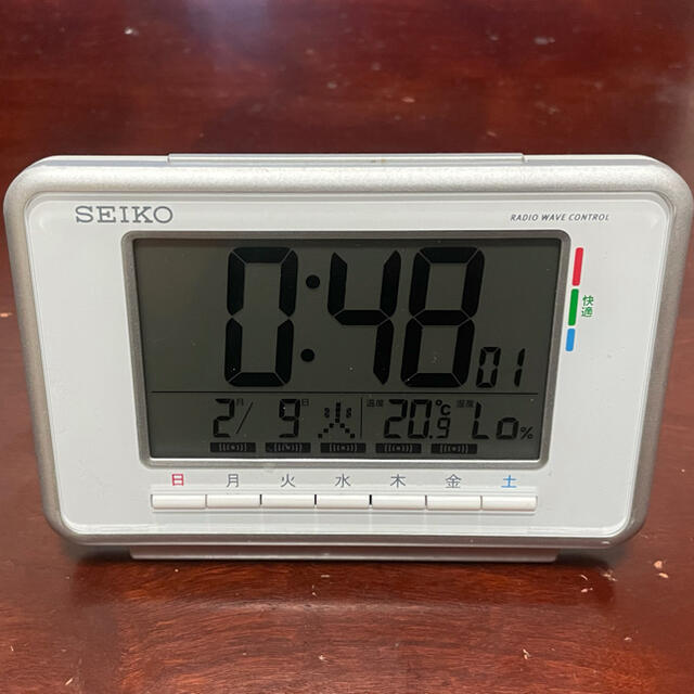 SEIKO(セイコー)のザイオン様専用　セイコー SEIKO 目覚まし時計 電波 SQ775W インテリア/住まい/日用品のインテリア小物(置時計)の商品写真