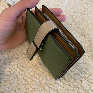 LOEWE - 未使用 ロエベ バイカラー 二つ折り 財布 ウォレット アボカド 