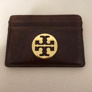 トリーバーチ(Tory Burch)のトリーバーチ   カードケース　定期入れ　ブラウン(名刺入れ/定期入れ)