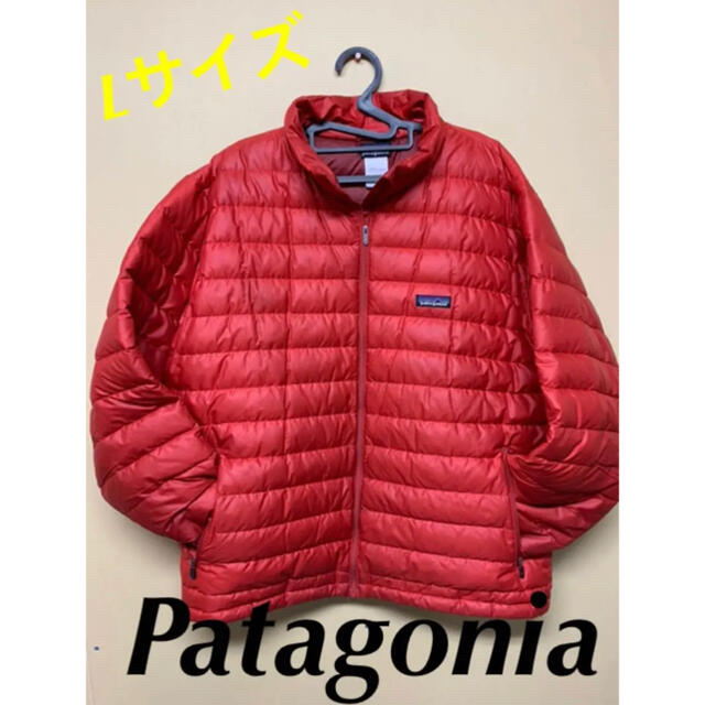 patagonia(パタゴニア)のパタゴニア Patagonia ダウンジャケット Lサイズ レッド メンズのジャケット/アウター(ダウンジャケット)の商品写真