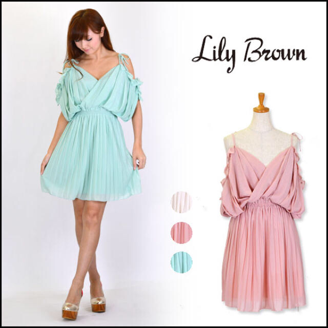 Lily Brown(リリーブラウン)のlily brown ワンピース レディースのワンピース(ミニワンピース)の商品写真