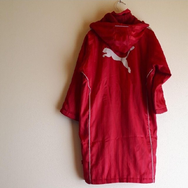 PUMA - PUMA ベンチコート 赤 ゴールドの通販 by カナリア's PUMA - PUMA ベンチコート 赤 ゴールドの通販 by カナリア's