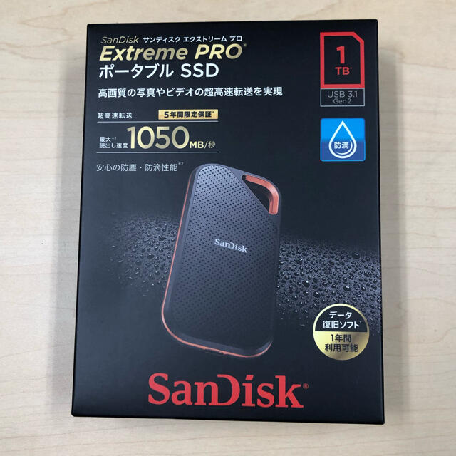 Sandisk SSD 1TBPC/タブレット