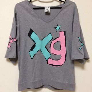 エックスガール(X-girl)のX-GIRL 七分袖 Tシャツ S(Tシャツ(長袖/七分))