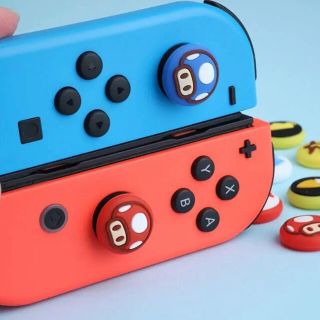 マリオ　Switch SwitchLite ジョイコン スティックカバー　4個(その他)