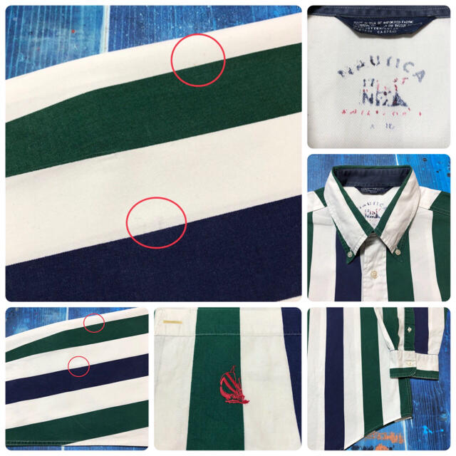 NAUTICA(ノーティカ)のRiku様【ノーティカ】USA製ポケット刺繍ロゴボールドマルチストライプシャツ メンズのトップス(シャツ)の商品写真