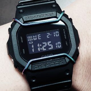 ジーショック(G-SHOCK)のカシオ ジーショック CASIO G-SHOCK DW-5600BB 美品(腕時計(デジタル))